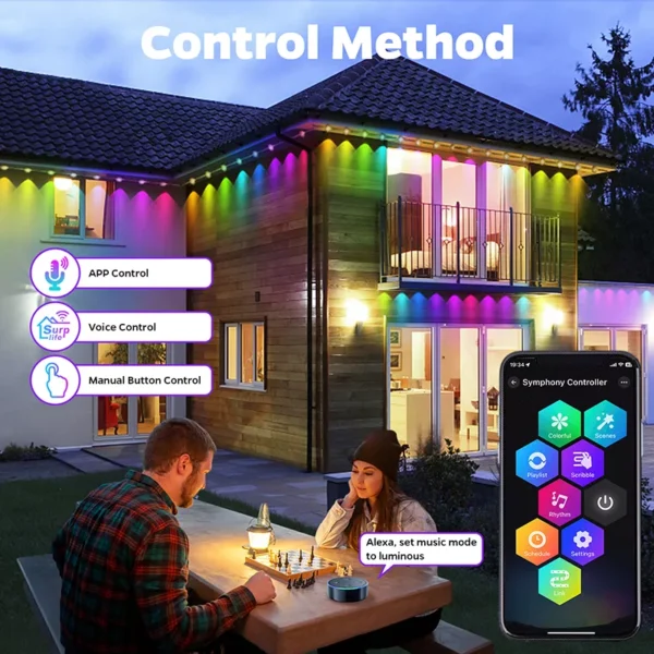 Outdoor Waterproof RGB LED Eaves Lights - Image 3
