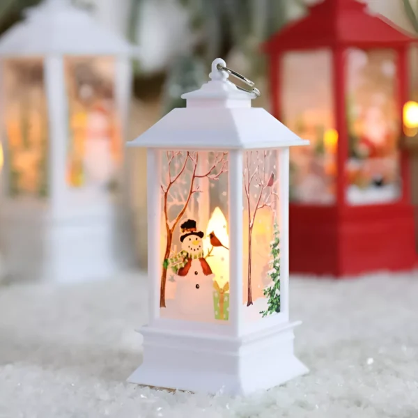 Santa Claus and Snowman Lantern Light - Image 6