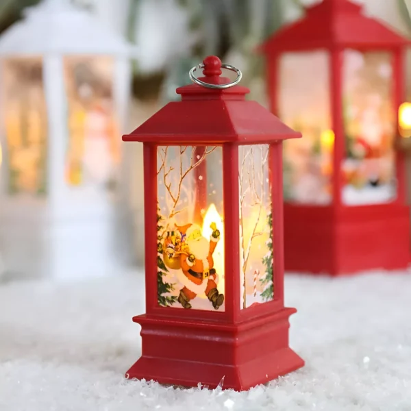 Santa Claus and Snowman Lantern Light - Image 5