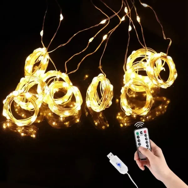 Christmas LED Curtain String Lights - Image 4