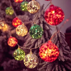 Christmas Colorful Planet Star String Lights - Festive Battery Operated Decor