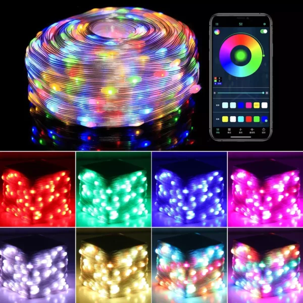 Christmas RGB Leather Cord Lamp - Image 3