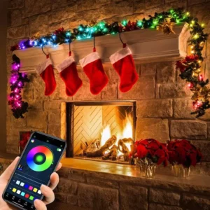 Christmas RGB Leather Cord Lamp