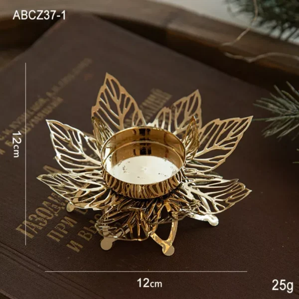 Christmas Metal Snowflake Candle Holders - Image 6