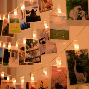 Photo Clip Light Banner for Parties and Celebrations