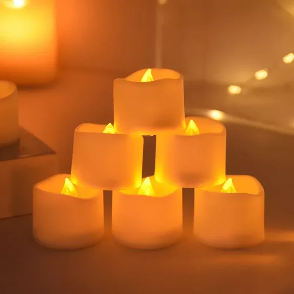 Flickering Flameless Electric LED Tea Lights