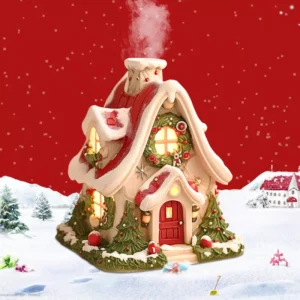 Charming Christmas Cottage Incense Burner