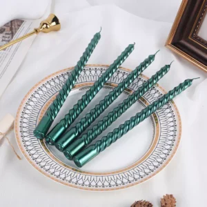 Elegant European-Style 10" Long Stick Candle 4 PCS Set