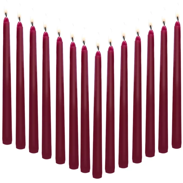 14-Set Unscented Beeswax Candles - Elegant Holiday Decor - Image 5