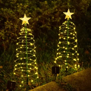Solar LED Star String Lights - Festive Outdoor Decoration