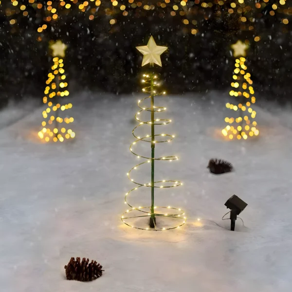 Solar LED Star String Lights - Festive Outdoor Decoration - Image 2