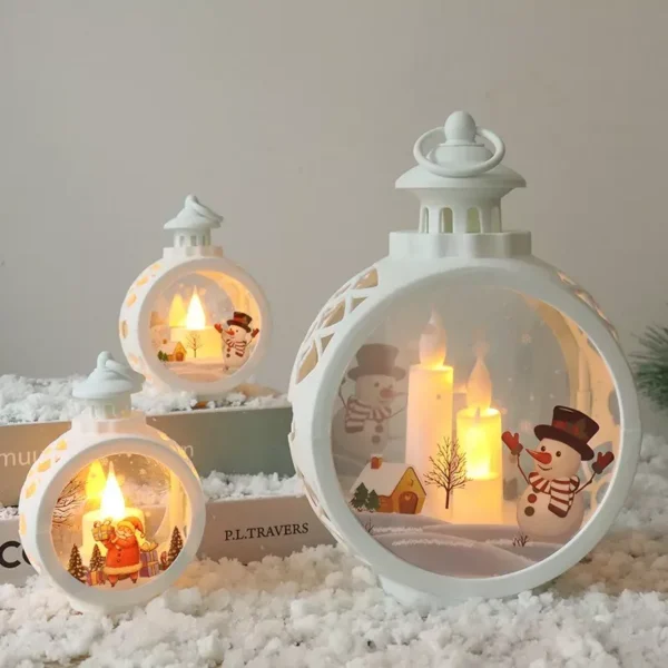 Christmas LED Lantern with Santa Claus - Image 5