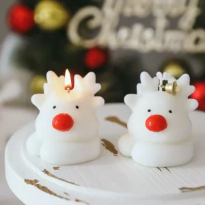 Elk-Shaped Christmas Scented Candle