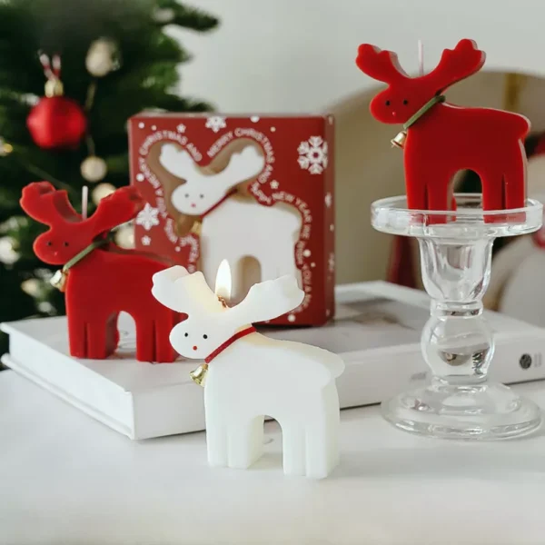 Elk Scented Candle Christmas Decor - Image 3