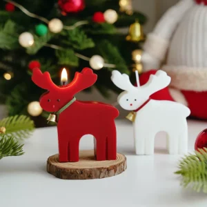 Elk Scented Candle Christmas Decor
