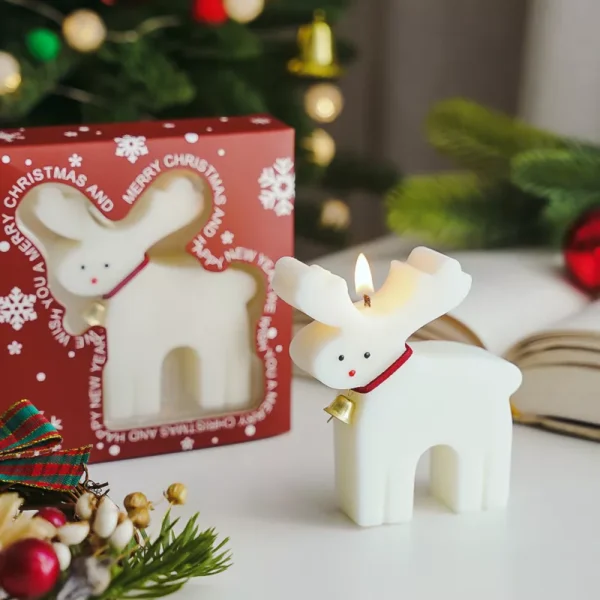 Elk Scented Candle Christmas Decor - Image 4
