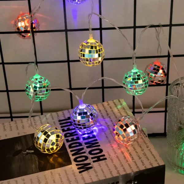 1.5m Disco Ball String Lights - Image 5