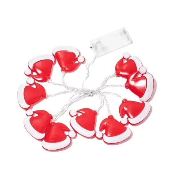 Festive 5ft Christmas Light String with LED Stocking & Candy Pendants - Image 5