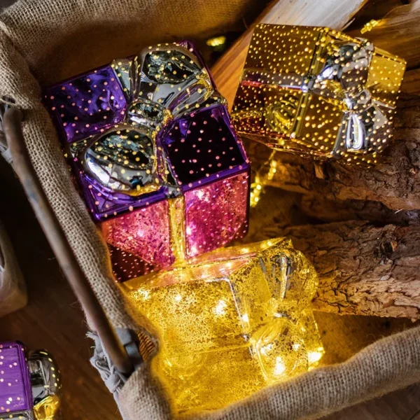 Christmas Glass Light Gift Box - Image 2