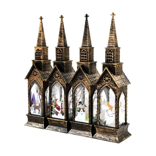 LED Christmas Lantern with Holiday Characters - Image 6