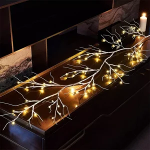48 LED Twinkling Willow Vine Lights for Flexible Wall Decor