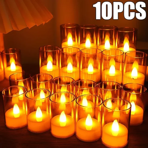 LED Flameless Acrylic Candle Set - Image 6