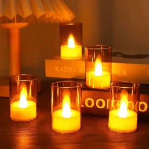 LED Flameless Acrylic Candle Set