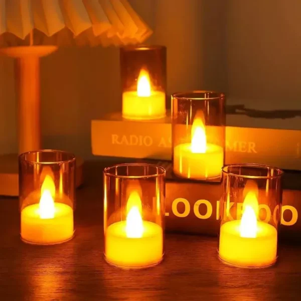 LED Flameless Acrylic Candle Set