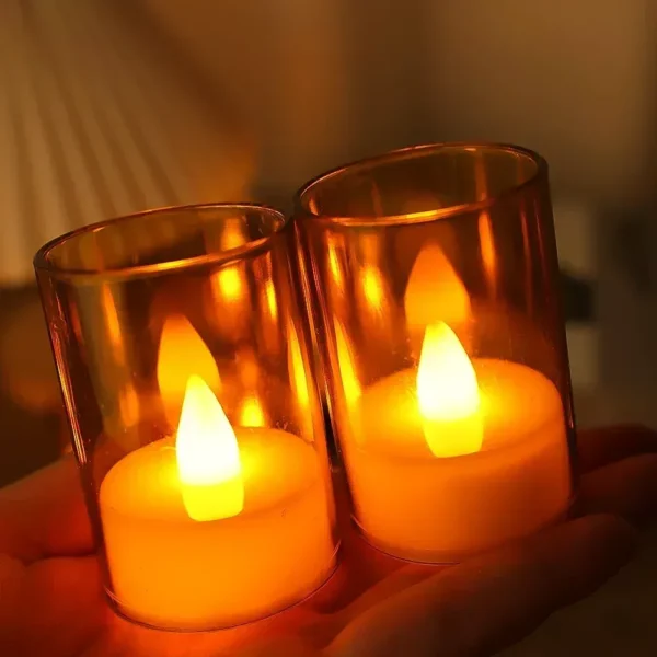 LED Flameless Acrylic Candle Set - Image 4