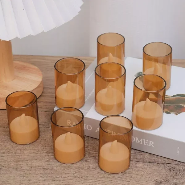 LED Flameless Acrylic Candle Set - Image 2