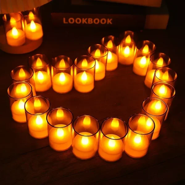 LED Flameless Acrylic Candle Set - Image 5