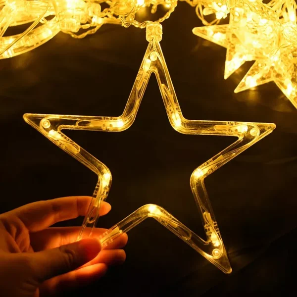 Moon & Star LED Curtain Lights - Image 5