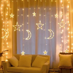 Moon & Star LED Curtain Lights