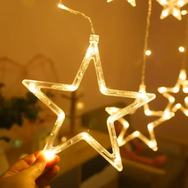 Moon & Star LED Curtain Lights - Image 3