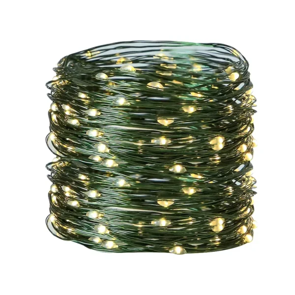 LED Green Wire Fairy Lights String - Image 7