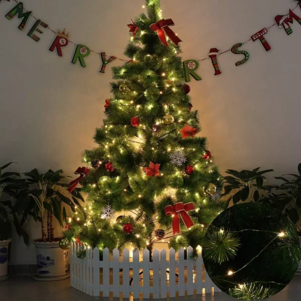LED Green Wire Fairy Lights String - Image 5
