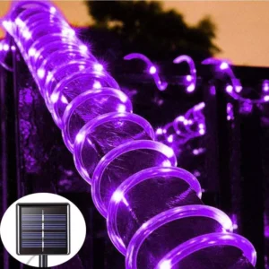 Solar-Powered Outdoor Rope LED Lights
