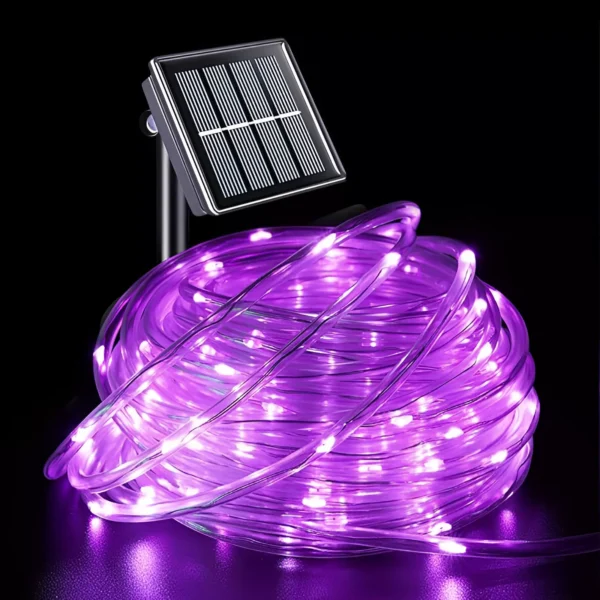 Solar-Powered Outdoor Rope LED Lights - Image 4