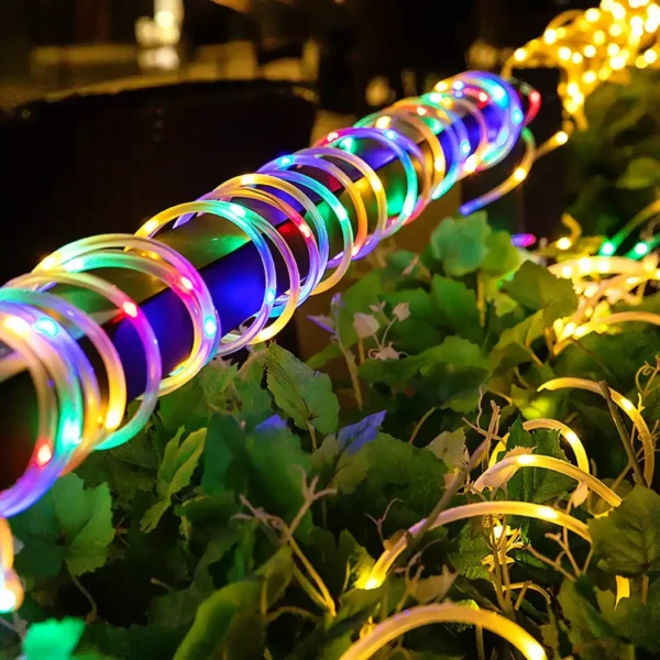 Solar-Powered Outdoor Rope LED Lights - Image 2