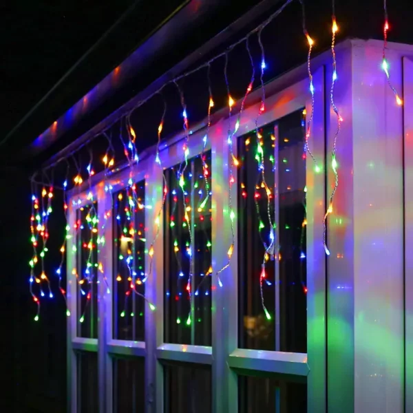 3M/5M Solar Icicle Curtain Lights - Image 5
