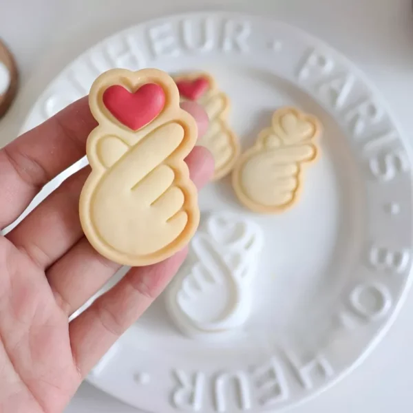 Love Gesture Cookie Cutters and Stamps - Image 4