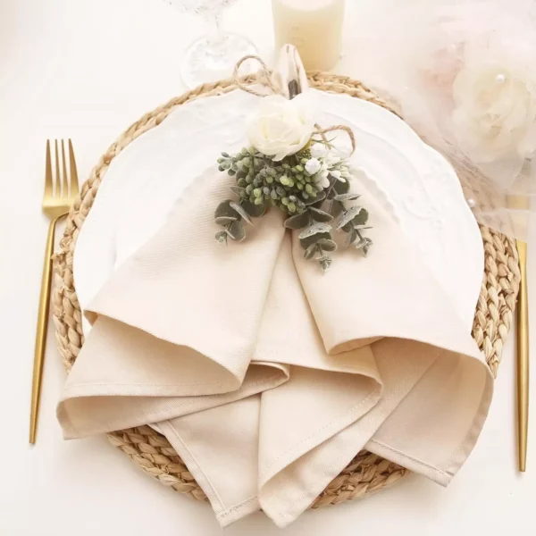 6pcs Square Dinner Napkins 43x43cm - Image 5