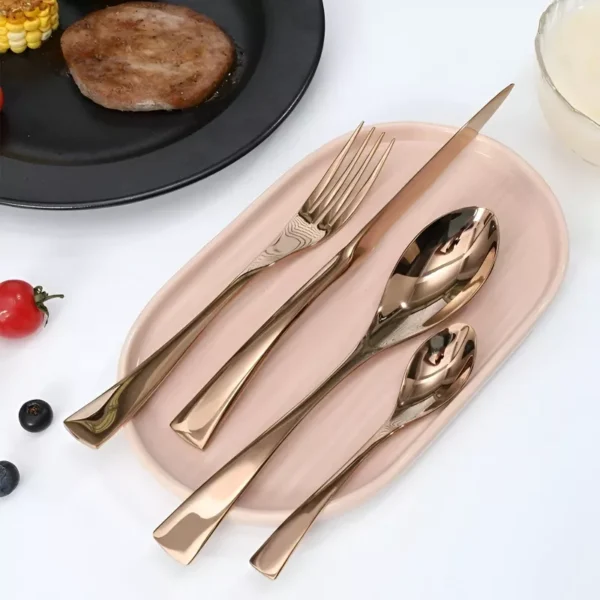 Luxury 4-Piece Stainless Steel Cutlery Set - Image 4