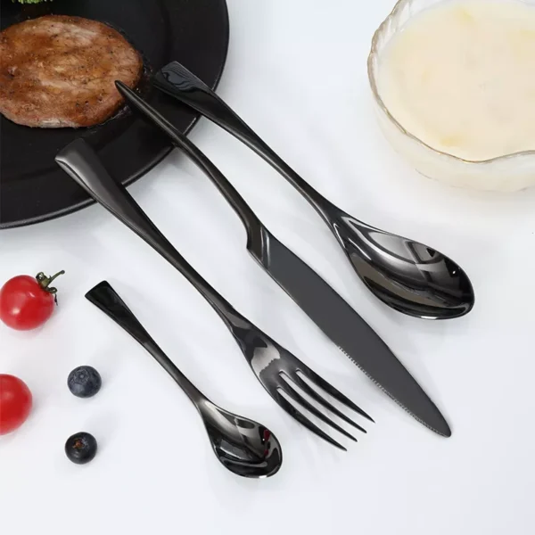 Luxury 4-Piece Stainless Steel Cutlery Set - Image 2