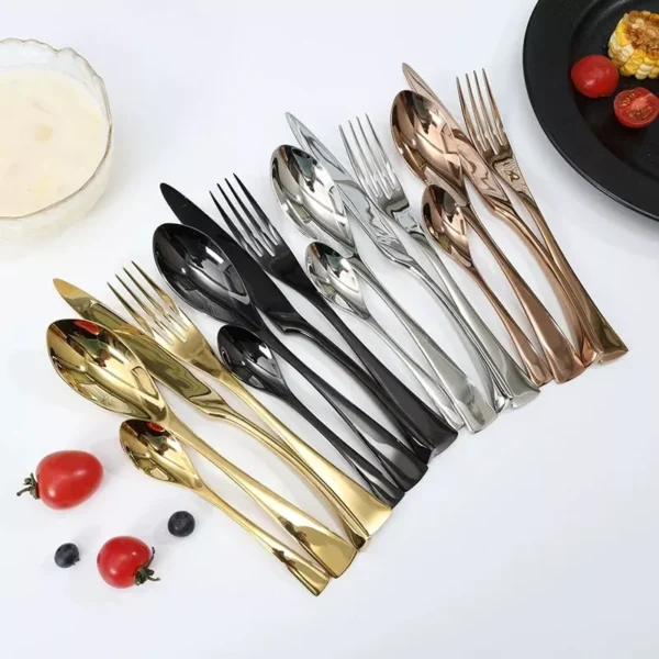 Luxury 4-Piece Stainless Steel Cutlery Set