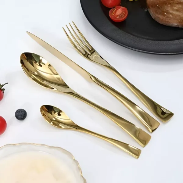 Luxury 4-Piece Stainless Steel Cutlery Set - Image 5