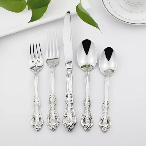 Luxury Stainless Steel Gold and Silver Cutlery Set - Image 5