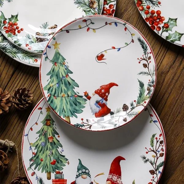 Christmas Ceramic Dinner Plate - Image 3