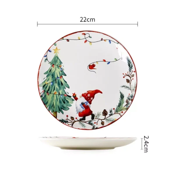 Christmas Ceramic Dinner Plate - Image 6