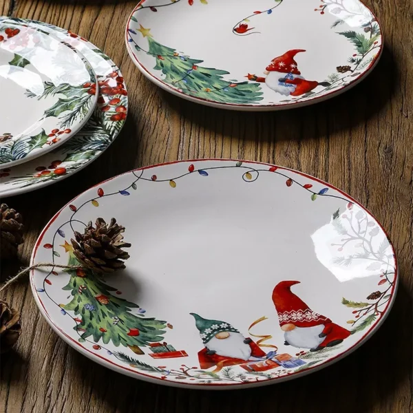 Christmas Ceramic Dinner Plate - Image 4
